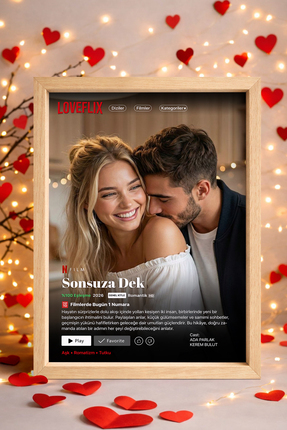 BERRAVIA Sevgililer Günü Hediyesi, Sevgiliye Hediye, Netflix Tablo, Loveflix ...