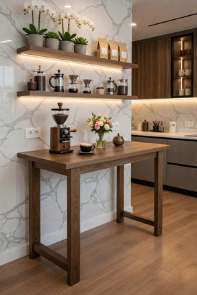 MODERN LİFEE 2 RAF + 60 X 120 MASA KAHVE KÖŞESİ