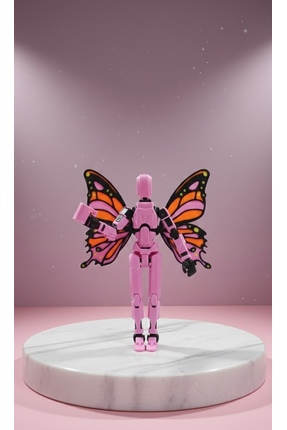 joybaskı Robot Dummy Kanatlı Oynar Eklemli Hareketli Oyuncak Aksiyon Figürü B...