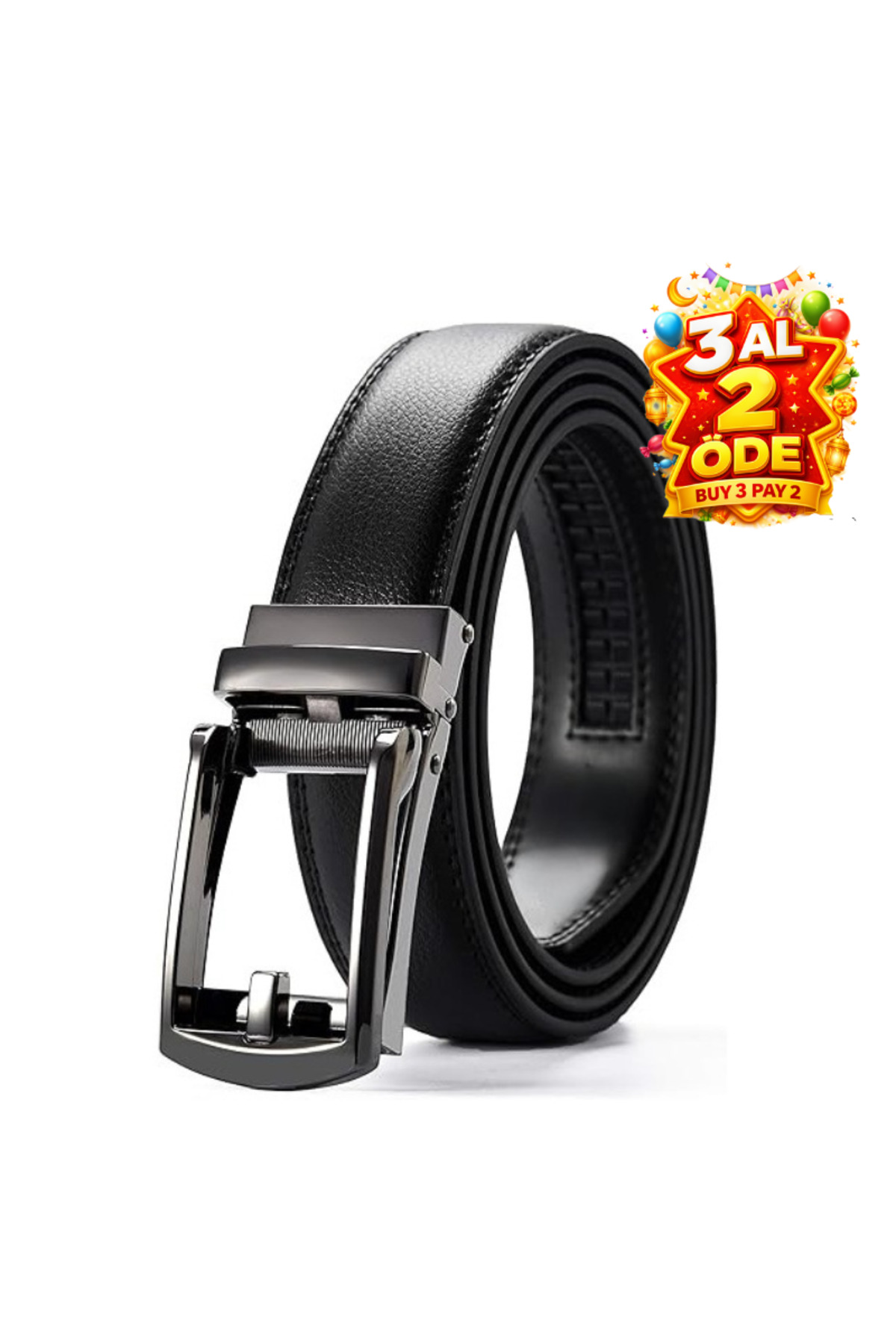 Bosskan  Otomatik Tokalı Takım Elbıse Deliksiz Ithal Deri Kemeri