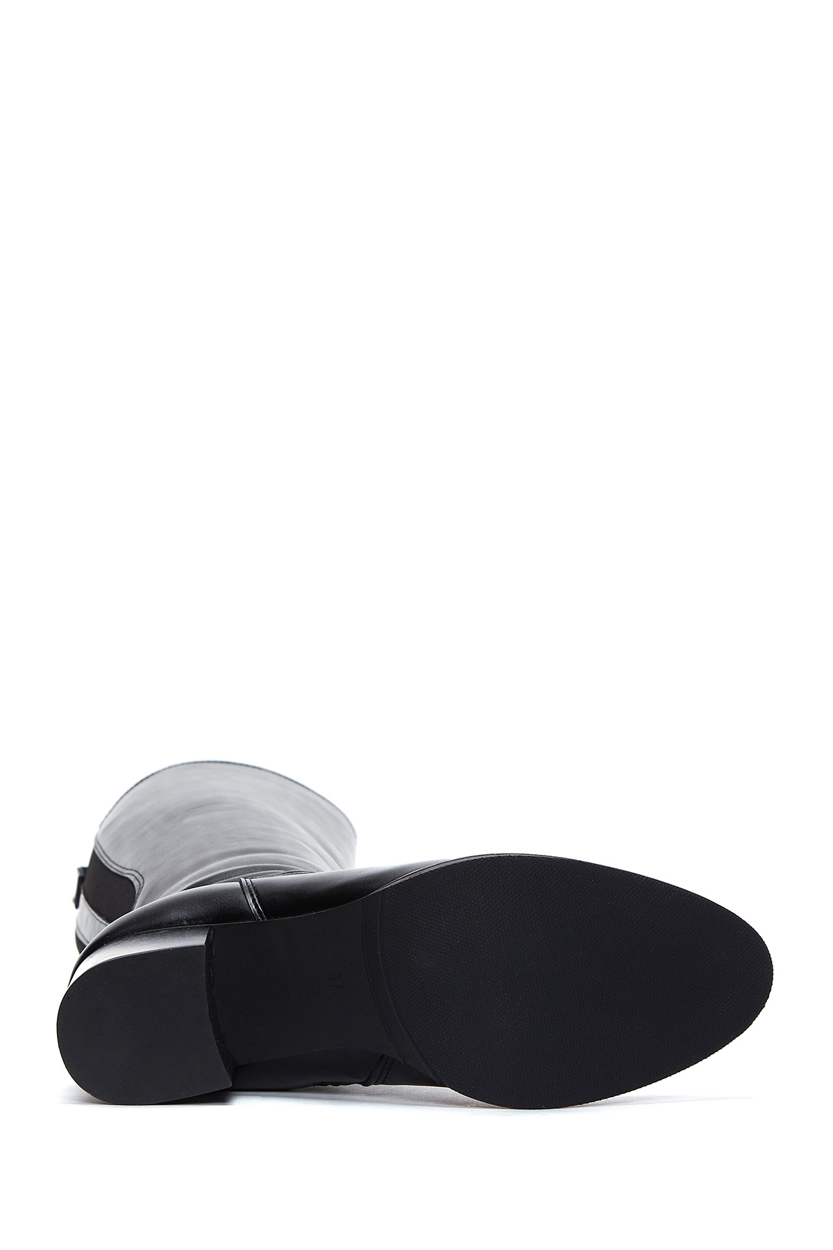 Derimod  Kadın Siyah Fermuarlı Kalın Topuklu Çizme 25WFE250518 - Görsel 6