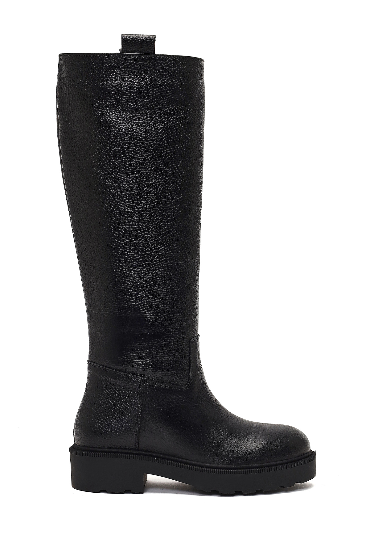 Derimod  Kadın Siyah Kalın Tabanlı Deri Çizme 25WFD1893FT