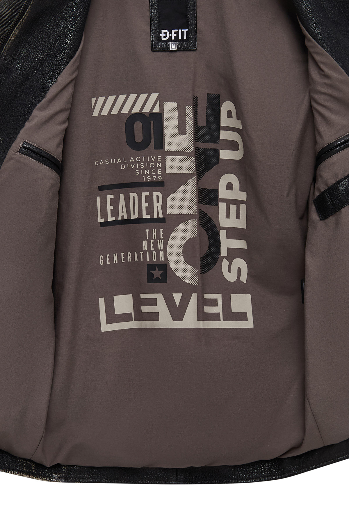 Derimod  Barry Erkek Gri Hakim Yaka Slim-Fit Deri Mont 25WGF65862R - Görsel 8