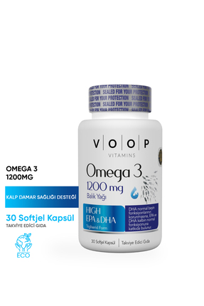VOOP Omega 3 Balık Yağı 1200 Mg 30 Kapsül