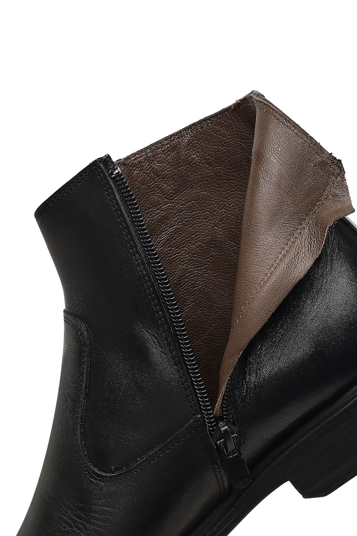 Derimod  Erkek Siyah Fermuarlı Deri Casual Bot 25WFD670218 - Görsel 7