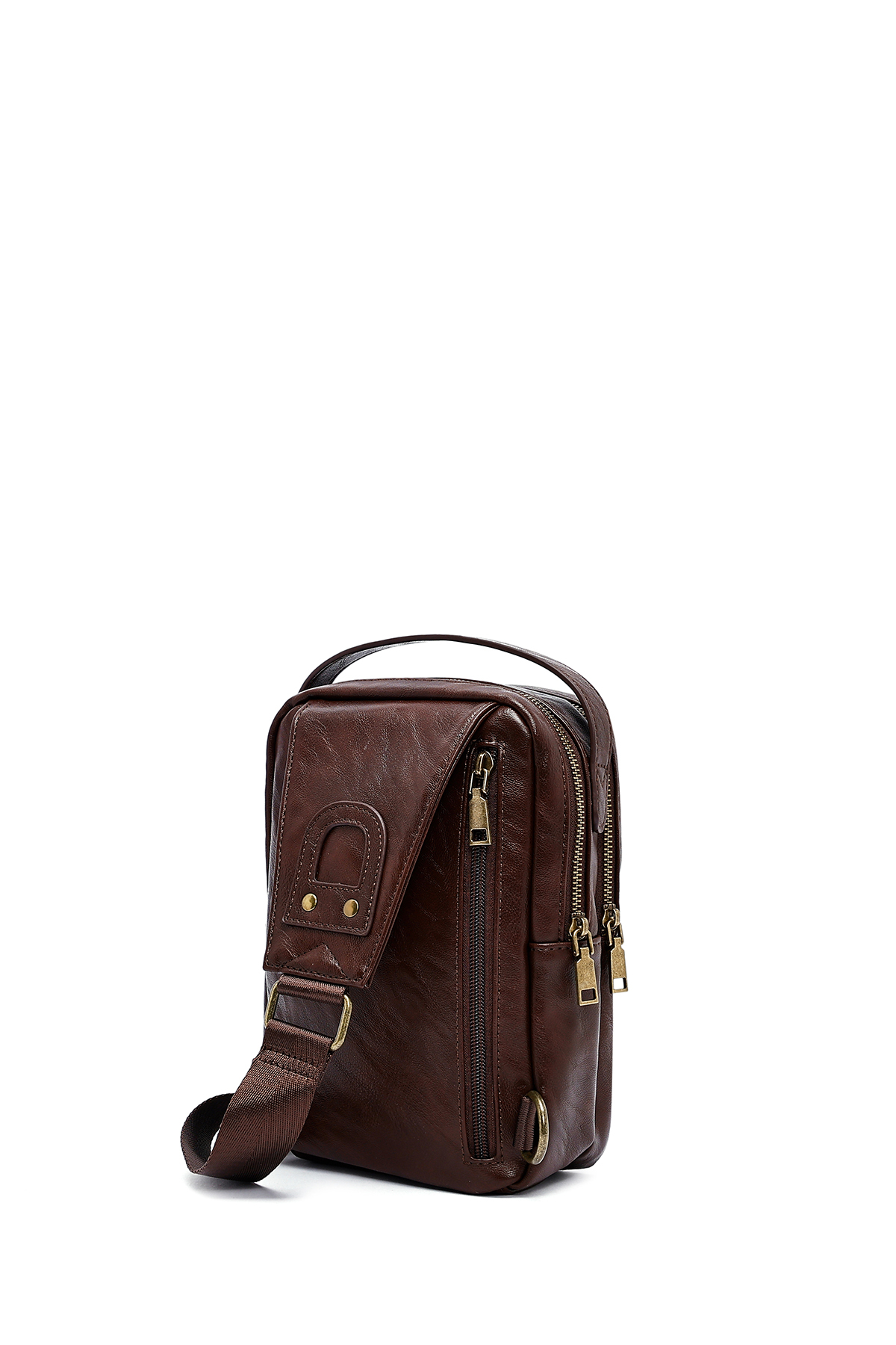 Derimod  Erkek Kahverengi Mini Çapraz Çanta 25SBD300018 - Görsel 7