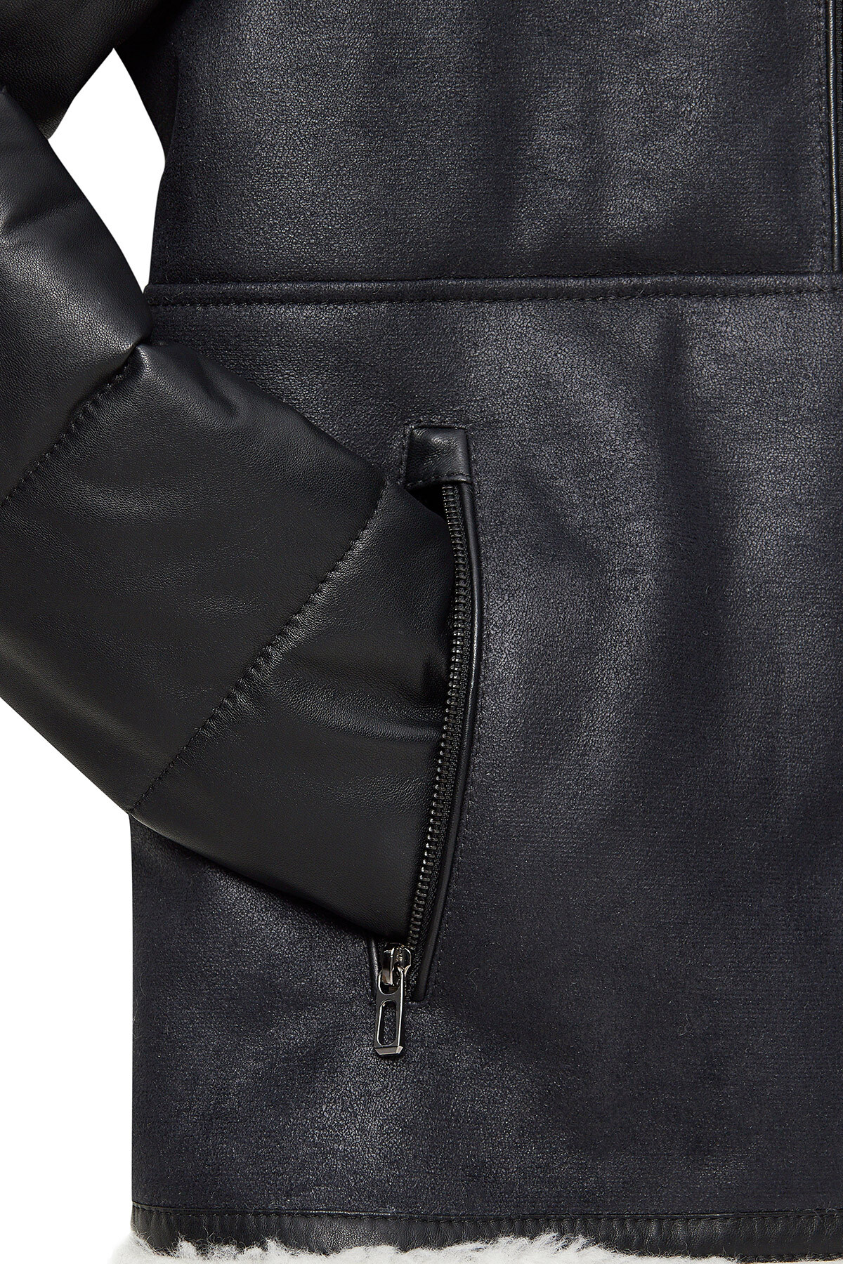 Derimod  Zermatt Erkek Siyah Teddy Mont 24WGD6556FF - Görsel 8