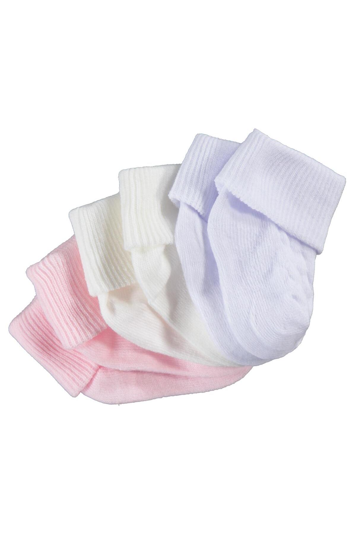 Civil Baby Kız Bebek 3'lü Çorap Set 0-6 Ay - Standart fotoğrafı 2 (önizleme)