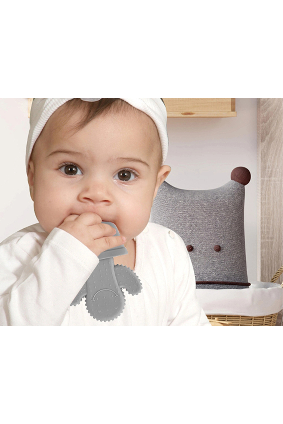 Babyjem Diş Kaşıyıcı Kaktüs 628 Gri fotoğrafı 2 (önizleme)