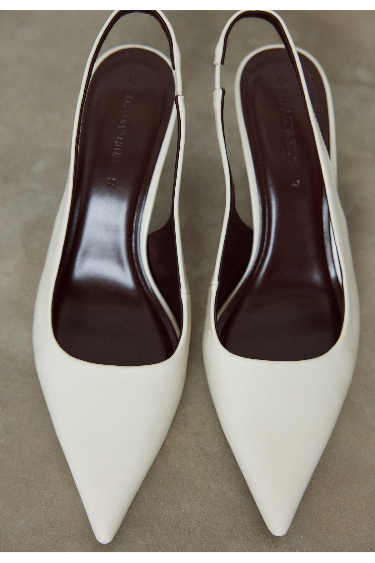 Stradivarius  Suni deri topuklu ayakkabı - Görsel 7