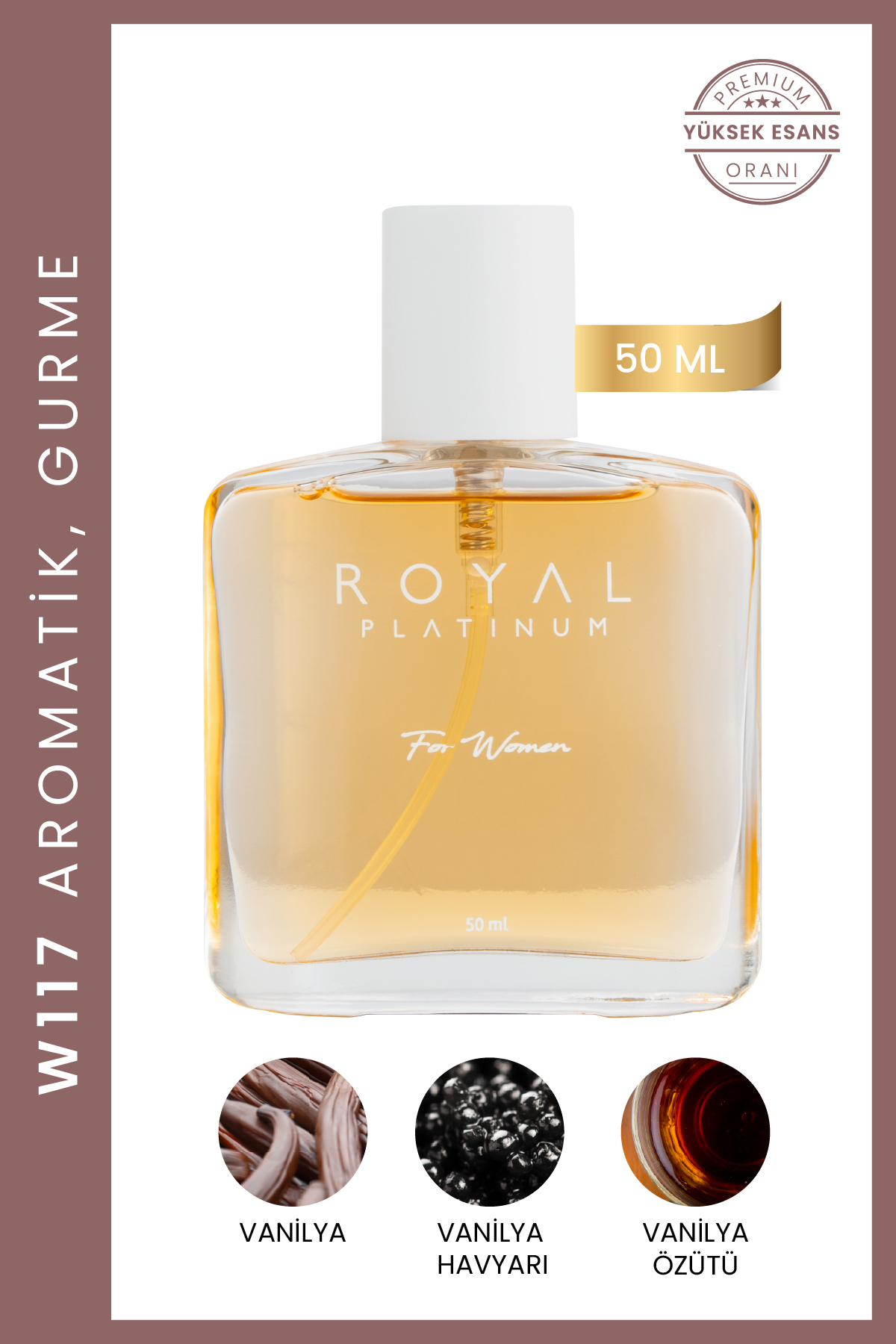 Royal Platinum W117 Edp Kadın Parfümü vanilya lavanta sıcak tatlı - Fiyatı, Yorumları