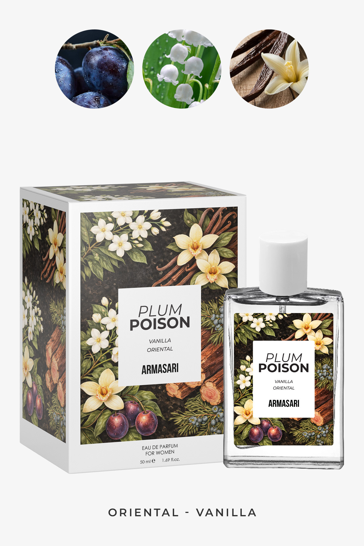 Armasari Plum Poison Kalıcı Kadın Parfüm 50ml | Oryantal & Vanilya | Erik, Kayısı, Yasemin, Badem - Fiyatı, Yorumları