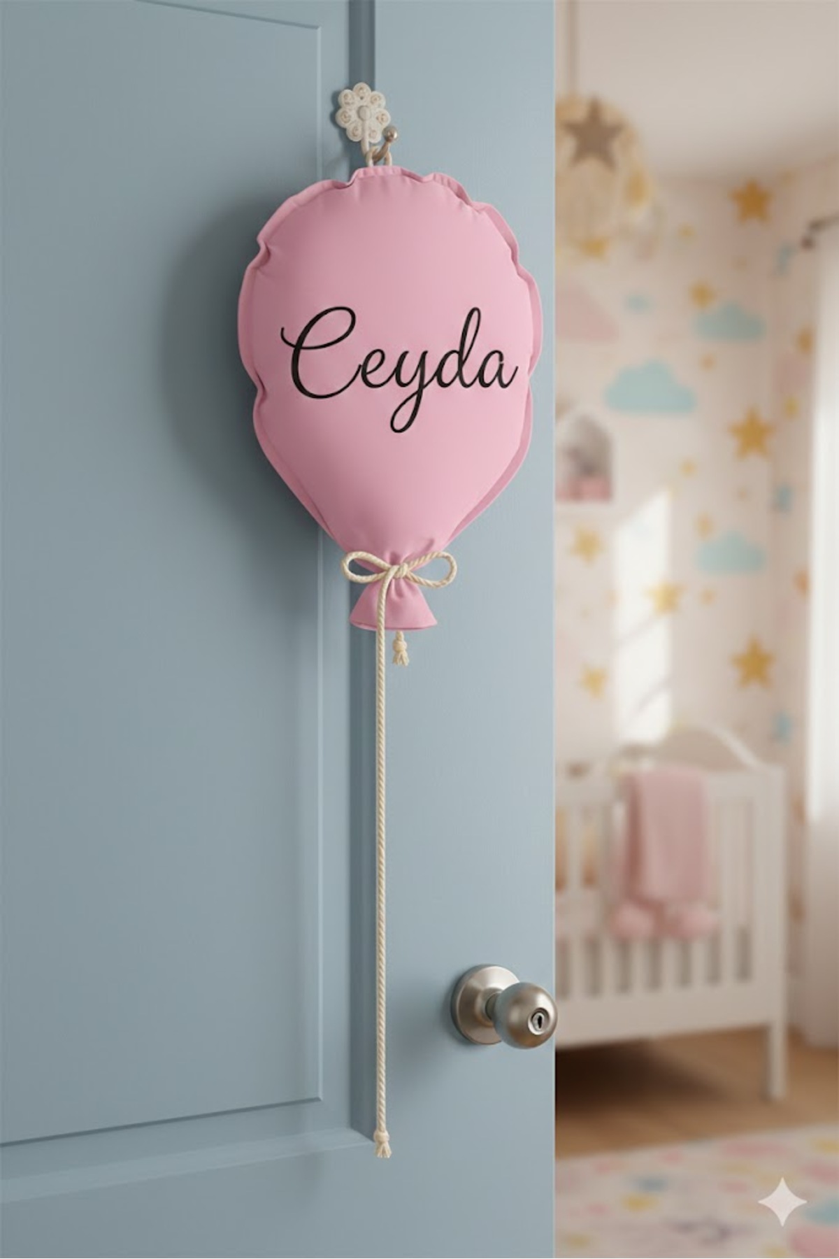 Genel Markalar Bebek & Çocuk Odası Uçan Balon Dekoratif Yastık Bej, Dekoratif Duvar Balon Bej Soft fotoğrafı 5 (önizleme)