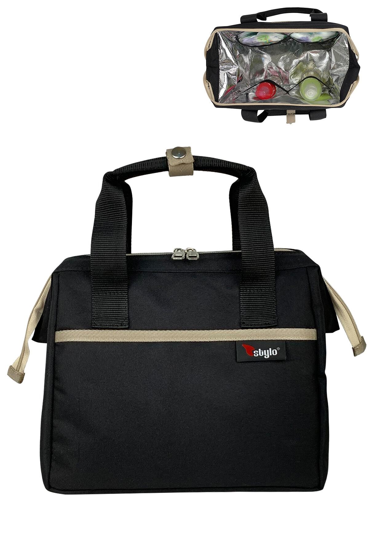 Stylo Beach Bag Termos Çanta - Siyah fotoğrafı 2 (önizleme)