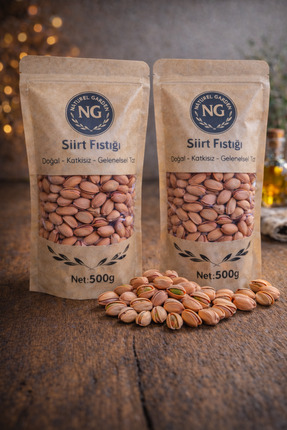 Naturel Garden Kuruyemiş Net 1 KG Premium Duble Boy Siirt Fıstığı / Siirt Usu...