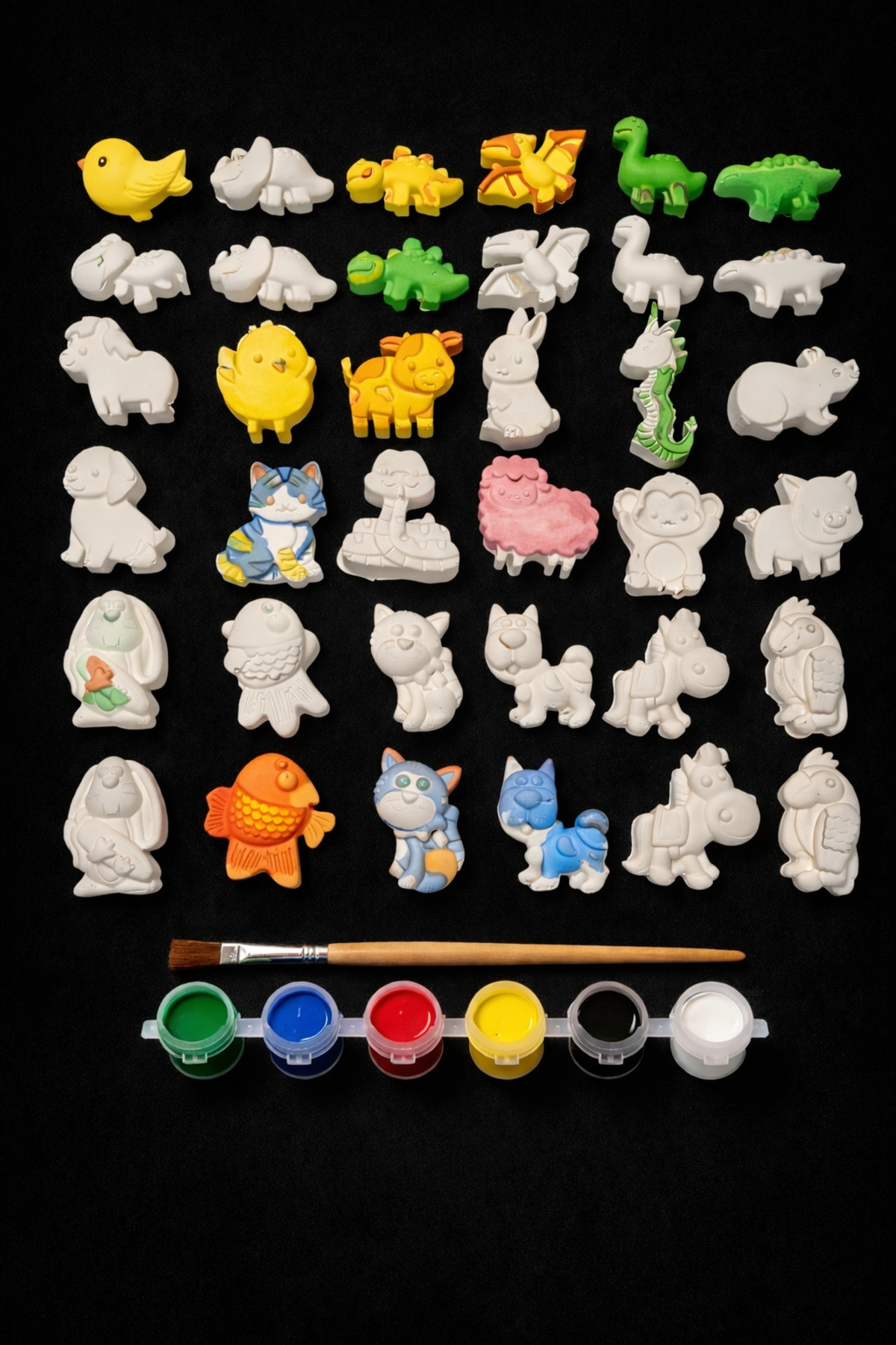 Misse 36 Adet (3D) Hayvanlar Alemi Taş Boyama Figür Çocuk Gelişimi Boyama Etkinlik Seti Zoo Stone Painting fotoğrafı 4 (önizleme)