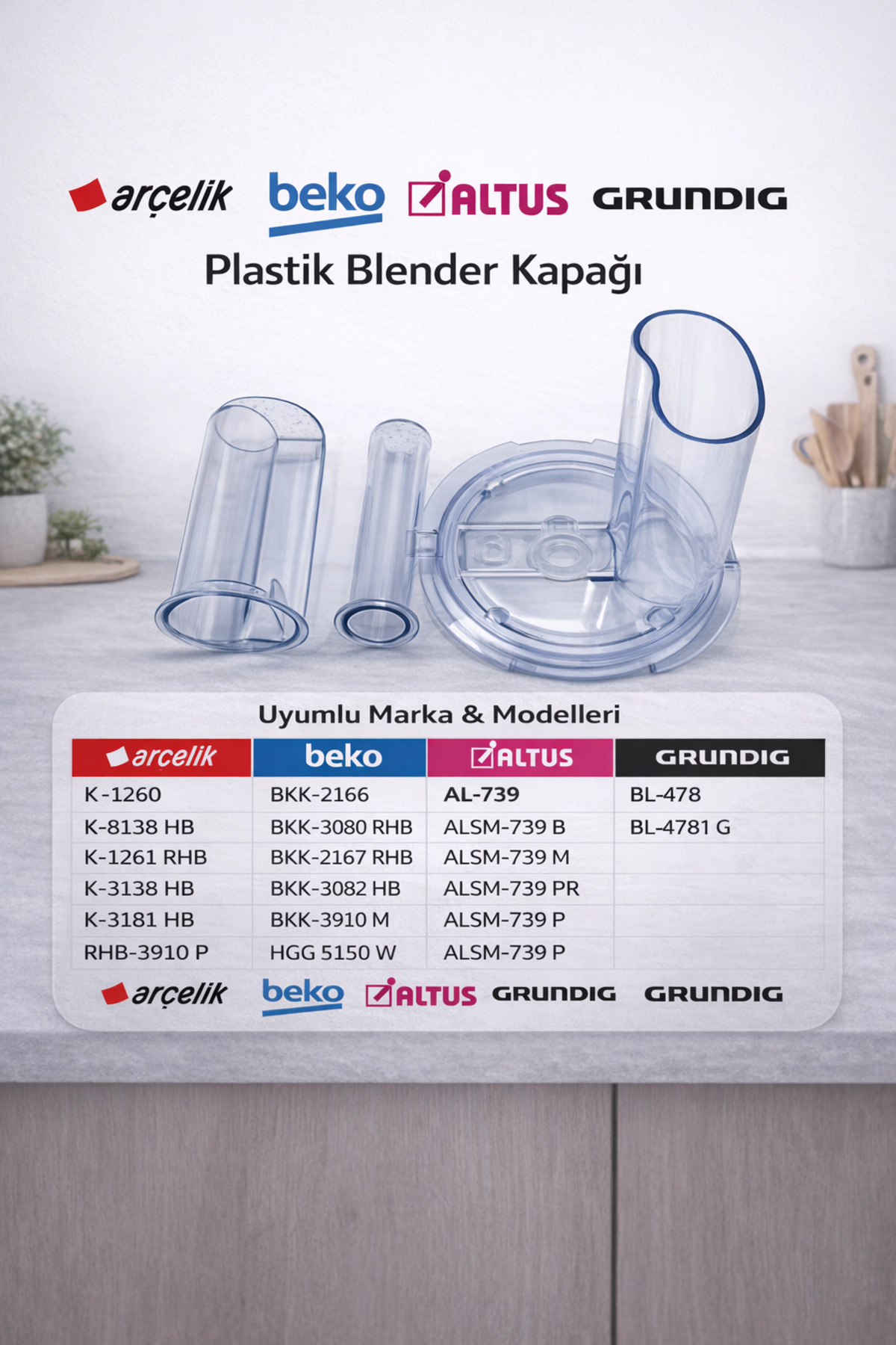 Arçelik K 1260 Rhb Blender Plastik Kapak