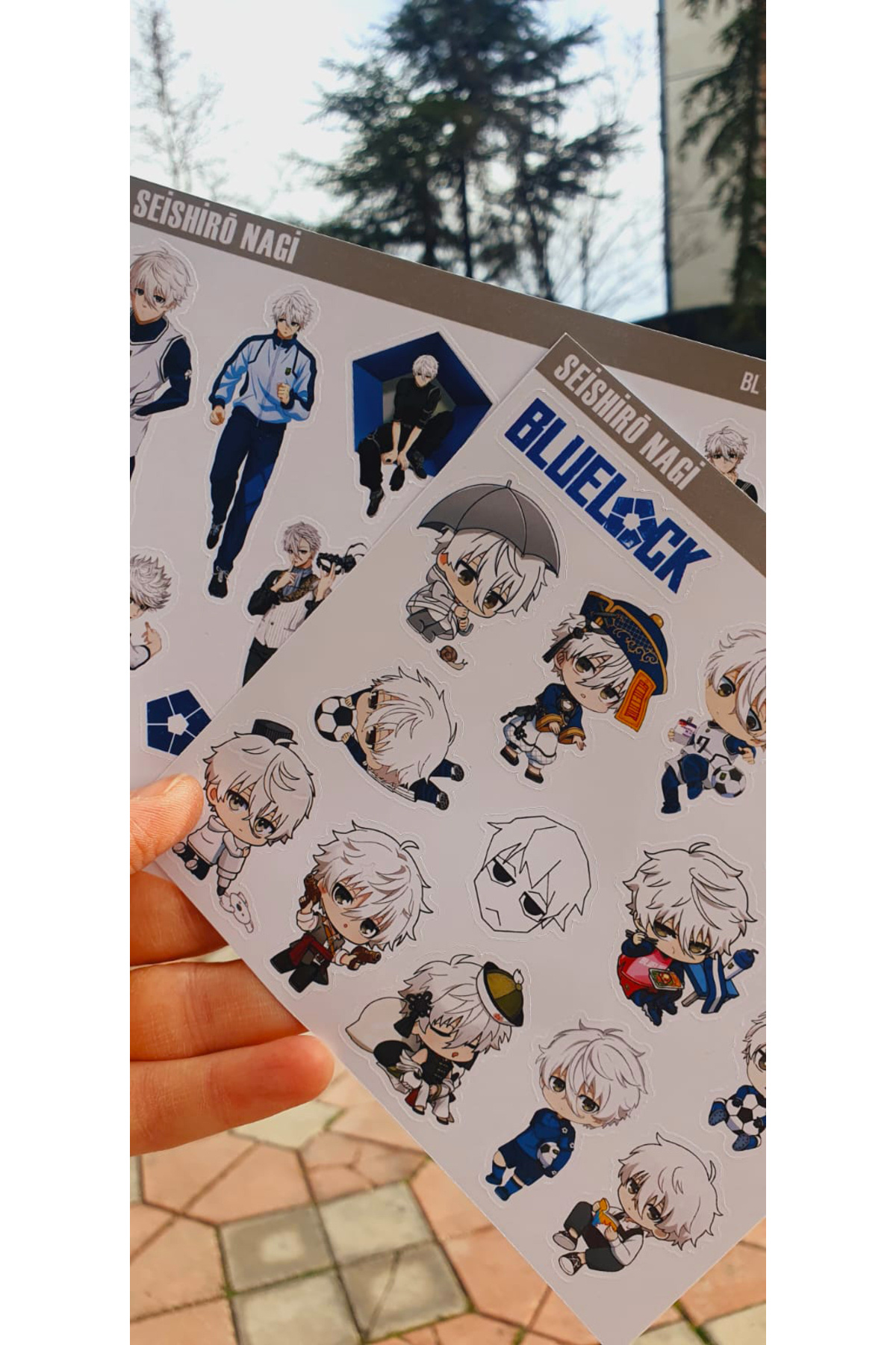 MiniThingsArt Nagi Seishiro-BlueLock-parlak kağıt -2li sticker set