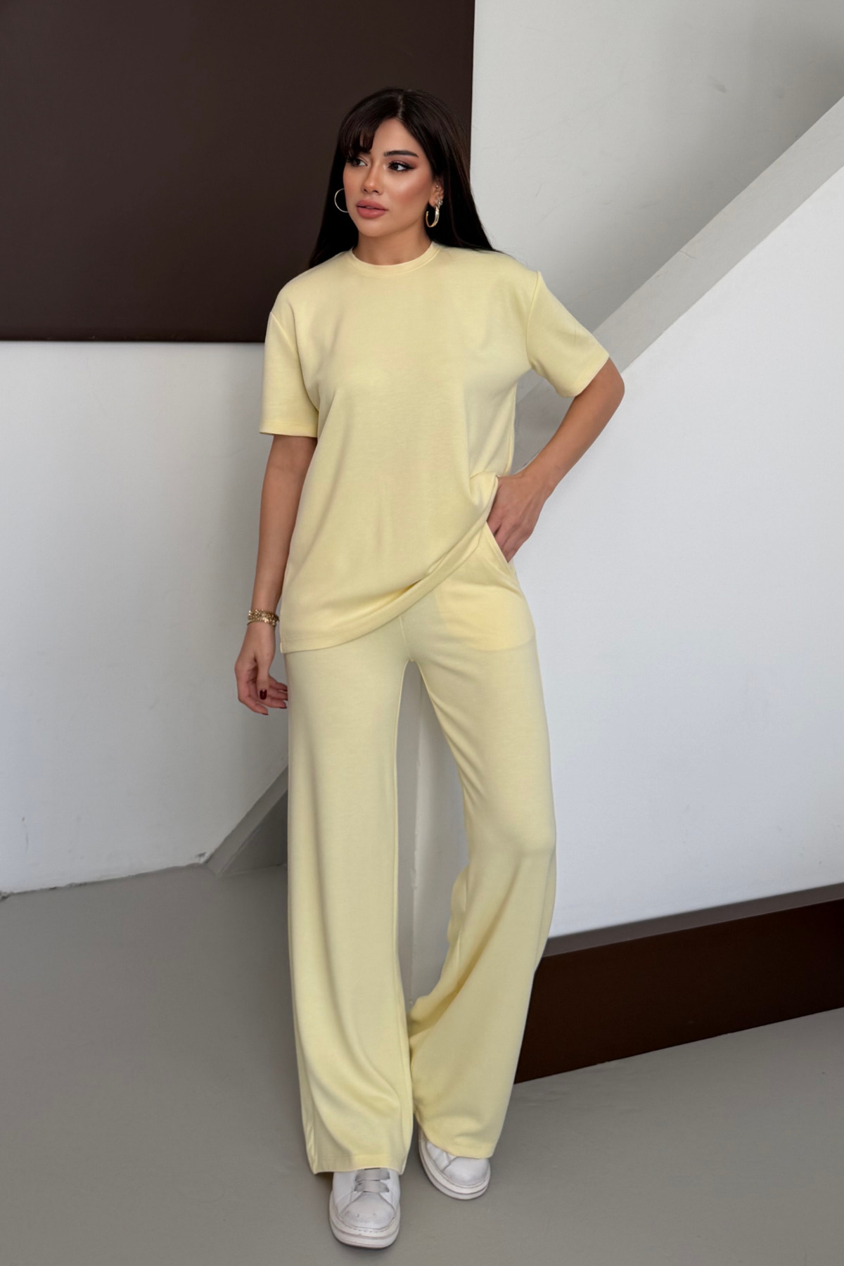 Women's Modal Fabric Short Sleeve Tracksuit 1098