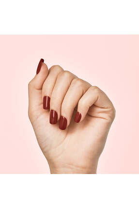 Impress Kendinden Yapışkanlı Takma Tırnak Kısa Parlak Bordo