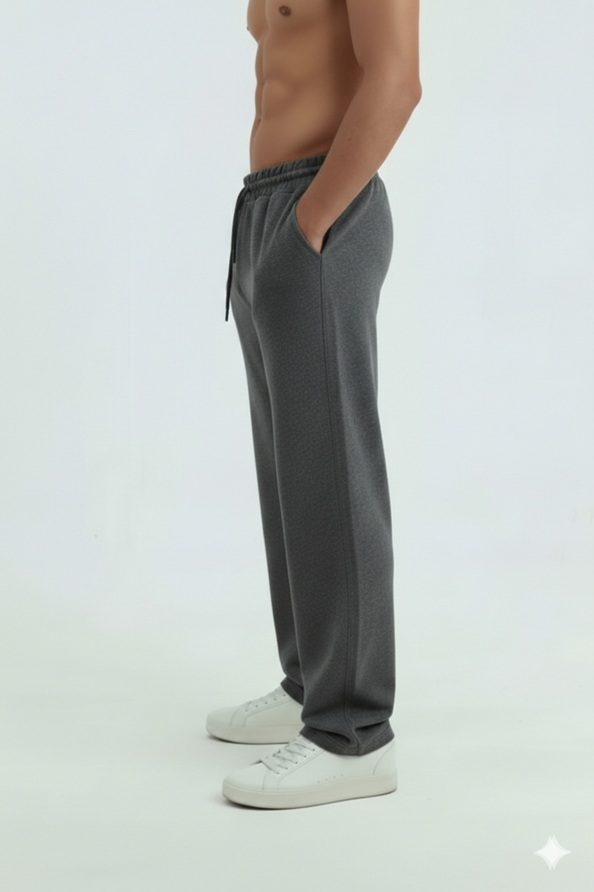 OXVİN  Walker Baggy 4'lü Oversize Eşofman Altı Bol Paça 2 Iplik Orta Kalınlıkta Uzun (ORİJİNAL KALIP) - Görsel 5