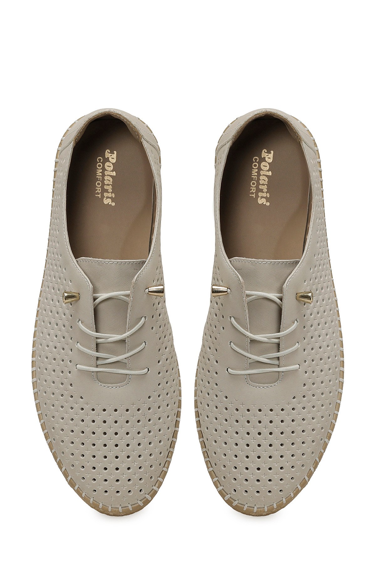 Polaris  167104.NZ6FX KIRIK BEYAZ Kadın Düz Ayakkabı - Görsel 4