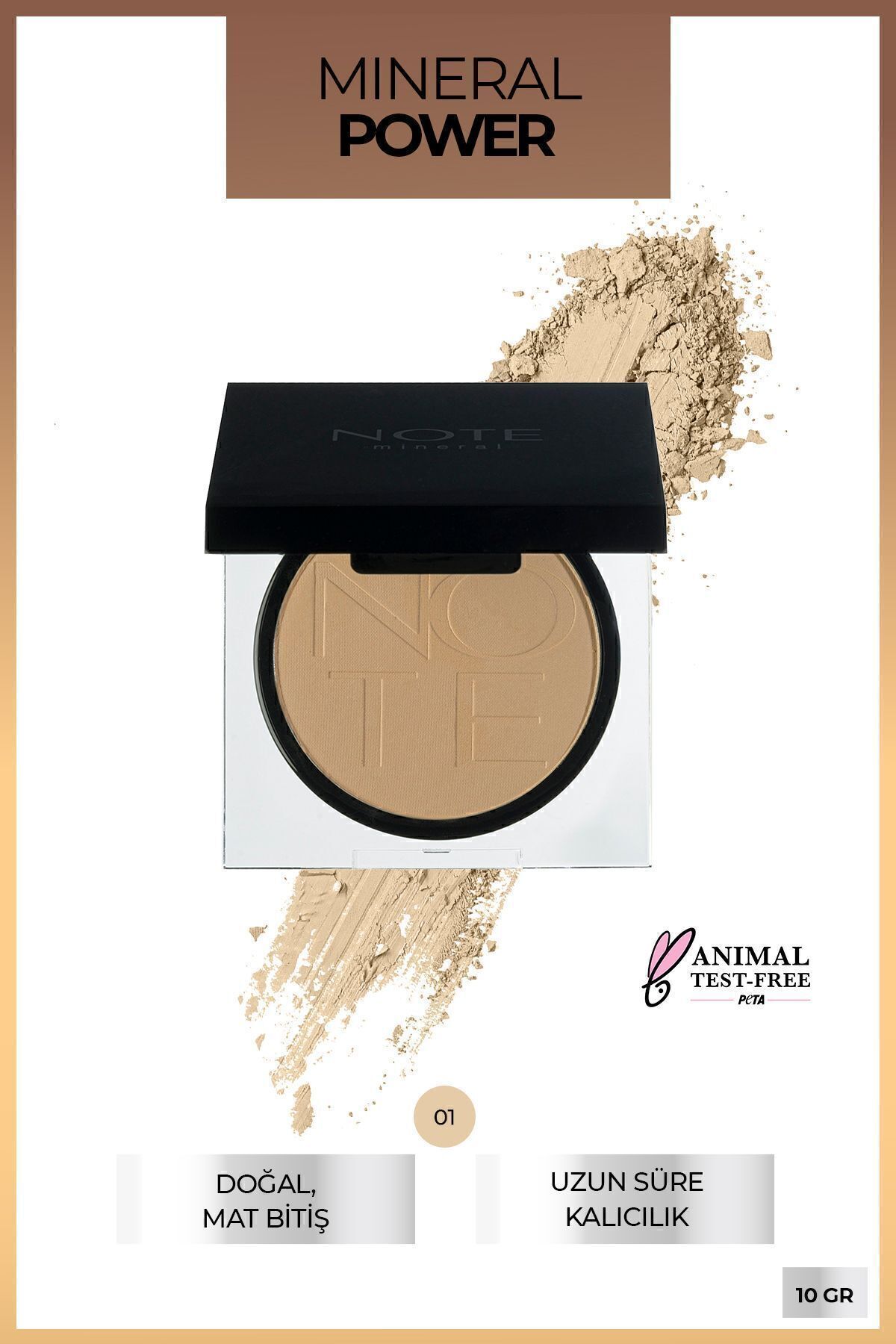 Note Cosmetics Mineral Powder Mat Bitişli Toz Pudra - 01 Açık - Fiyatı, Yorumları