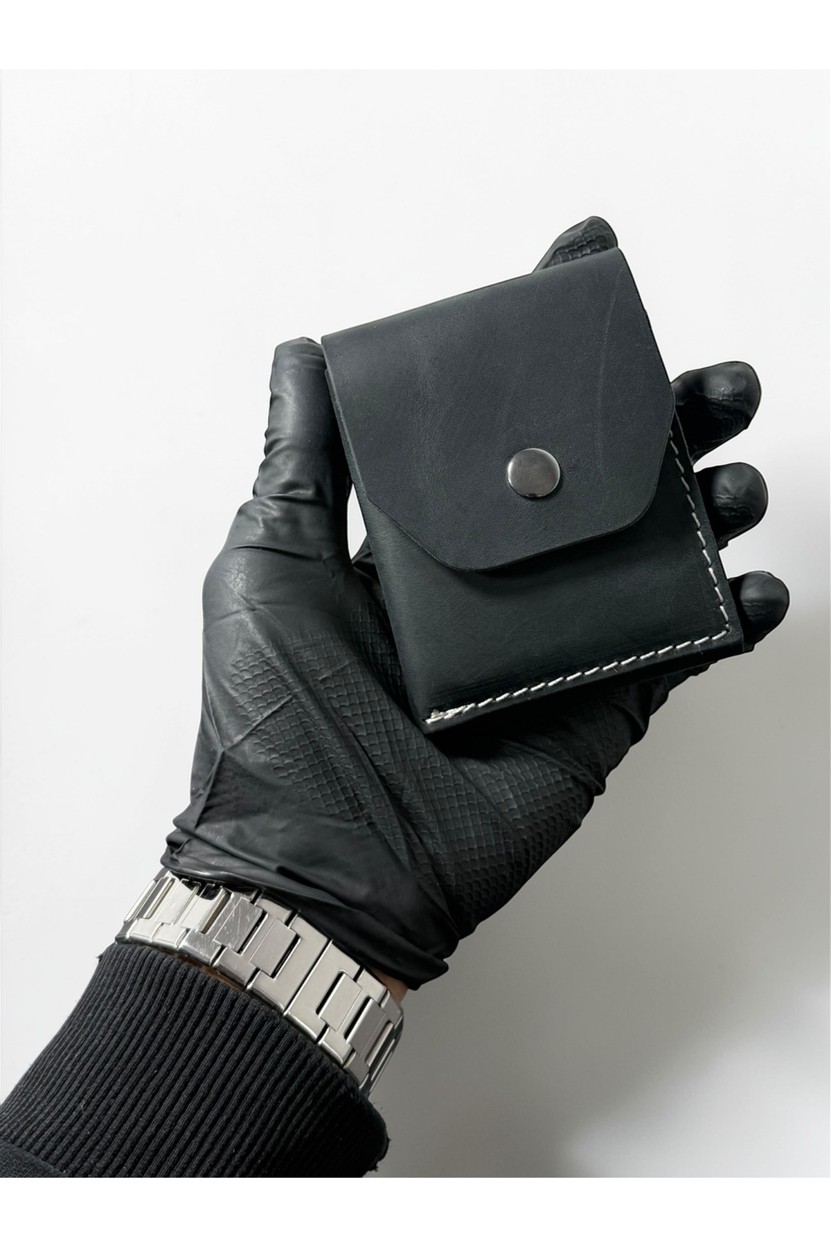 NZCLUB  %100 Hakiki Crazy Deri El yapımı Minimalist Cüzdan - Crazy Deri Şık Kaliteli Triod Kartlık Cüzdan - Görsel 7