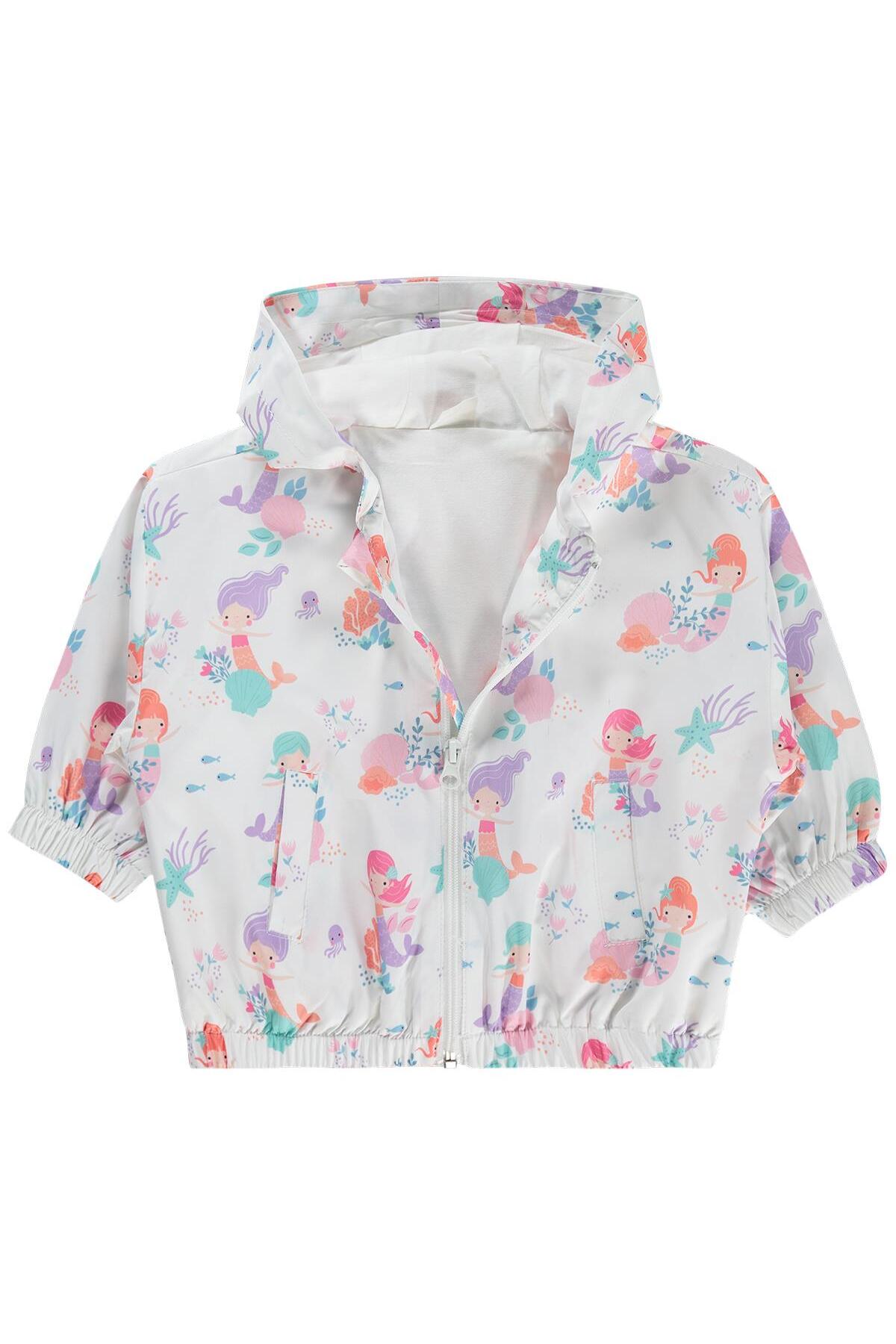 Civil Baby Deniz Kızı Baskılı 6-18 Ay Yağmurluk - Ekru 12-18 Ay fotoğrafı 2 (önizleme)
