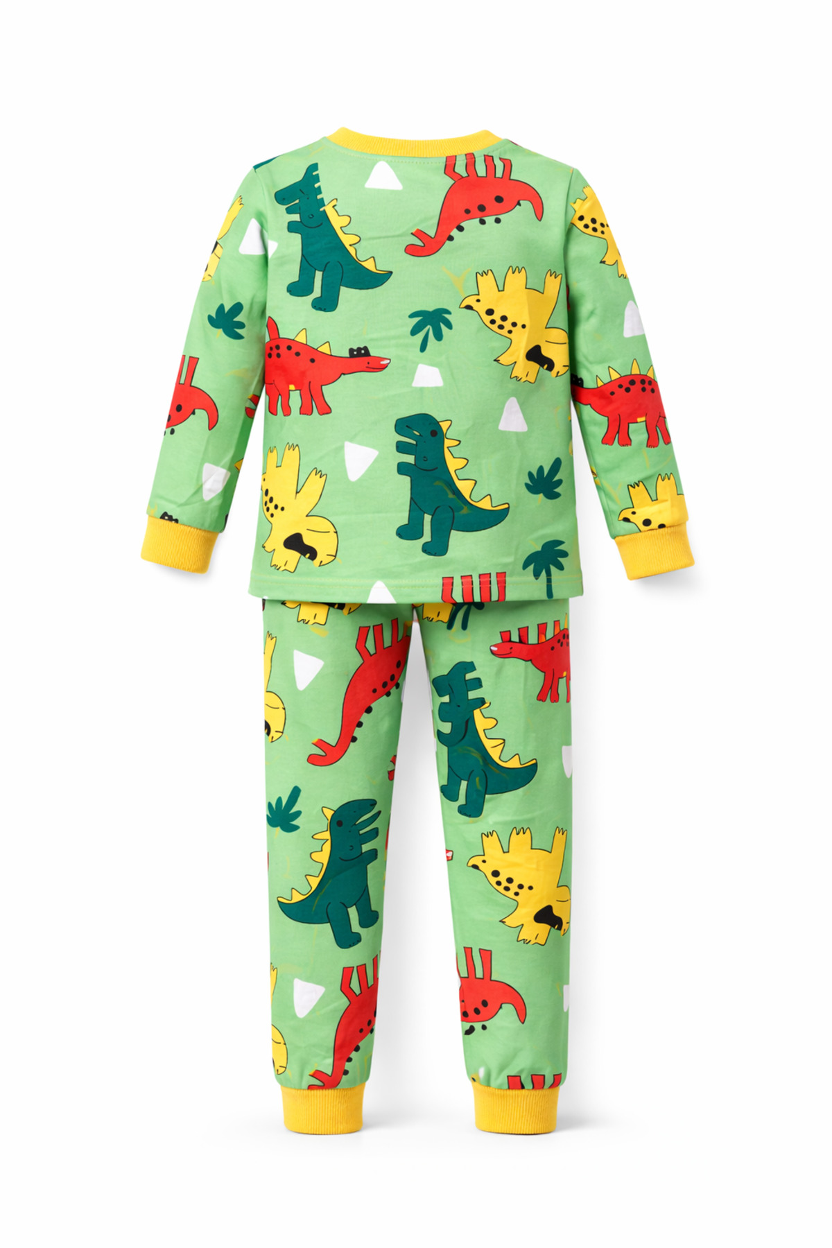 CQCQ Dinazor Baskılı Çocuk Pijama Takımı %100 Pamuk fotoğrafı 2 (önizleme)