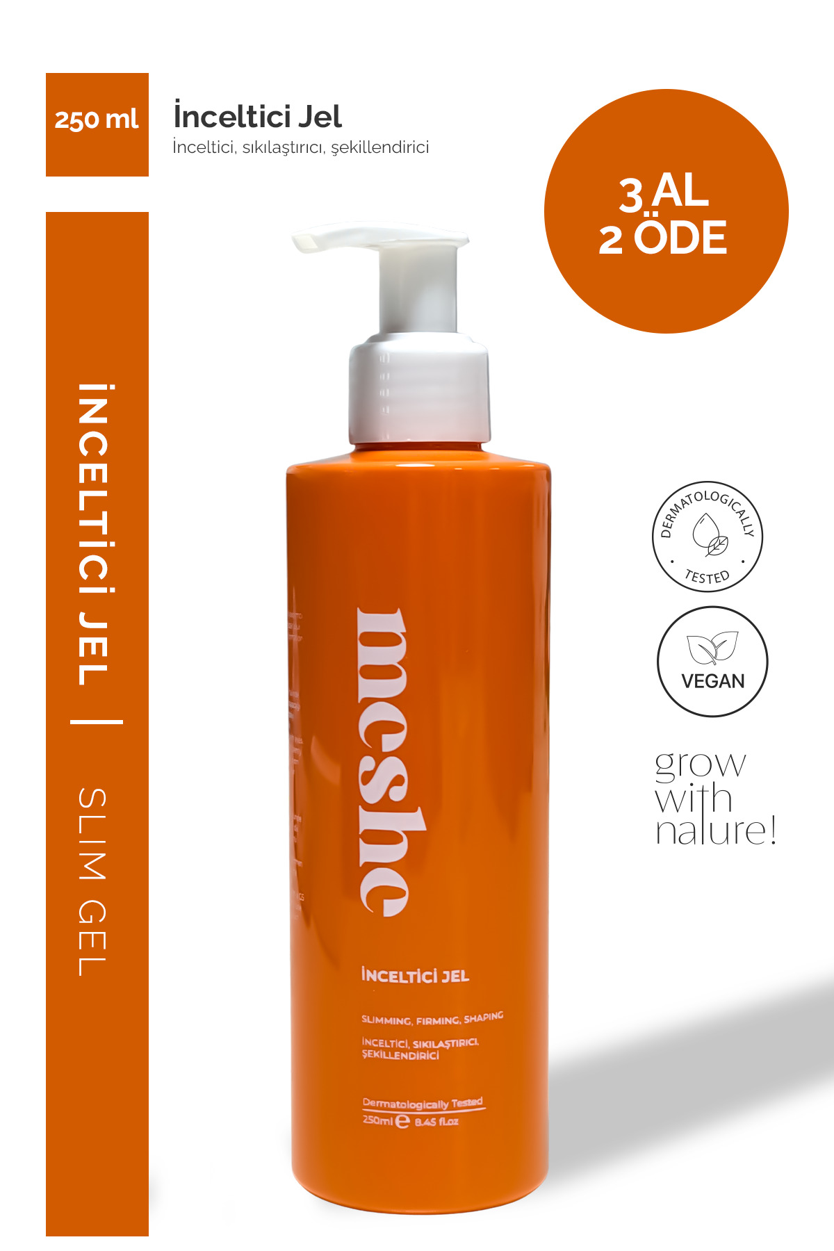 Meshe Slim Jel | Kafein & Centella Asiatica İçerikli Sıkılaştırıcı ve Vücut Bakım Jeli — selülit