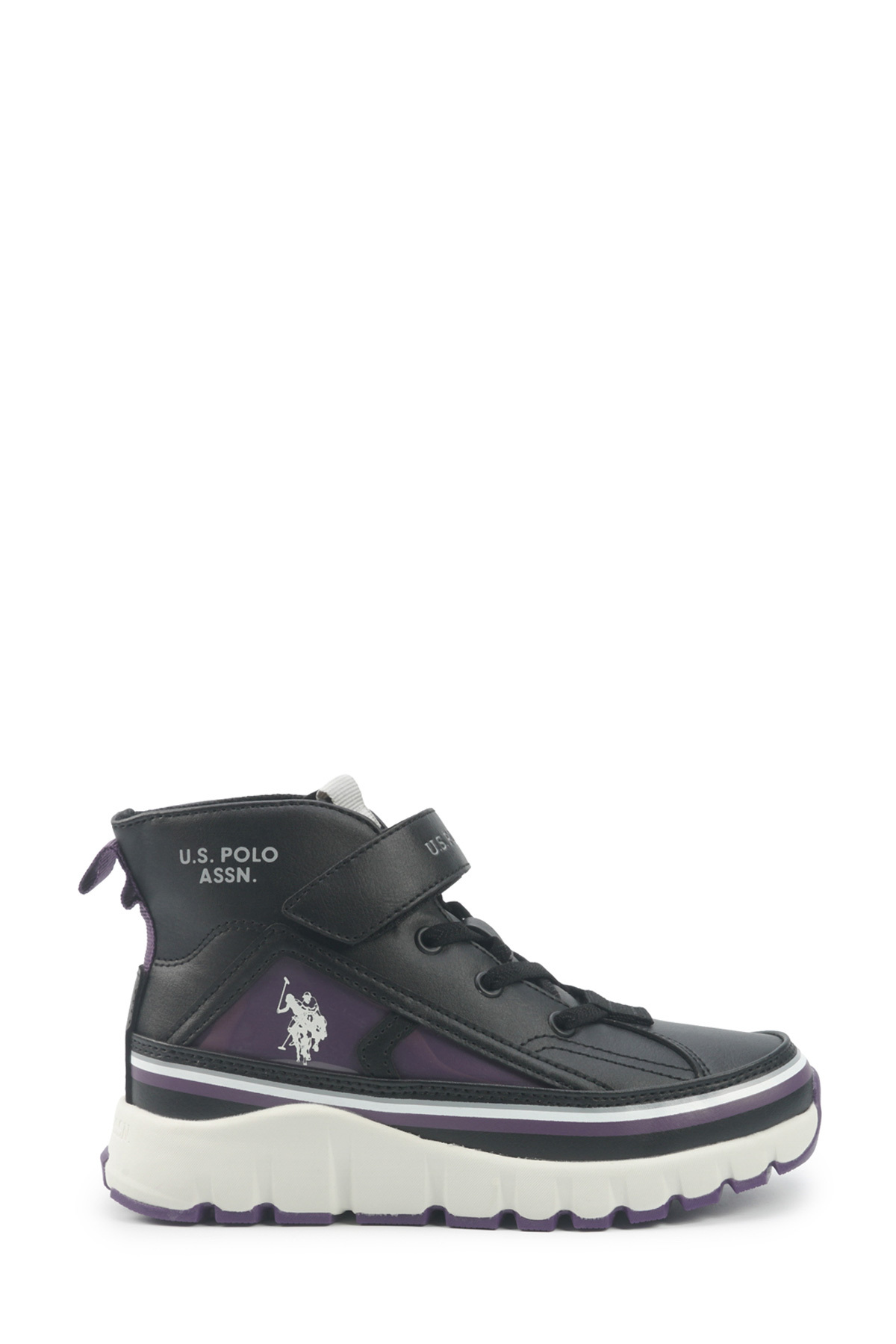 U.S. Polo Assn. KELTES JR 5PR Siyah Kız Çocuk High Sneaker