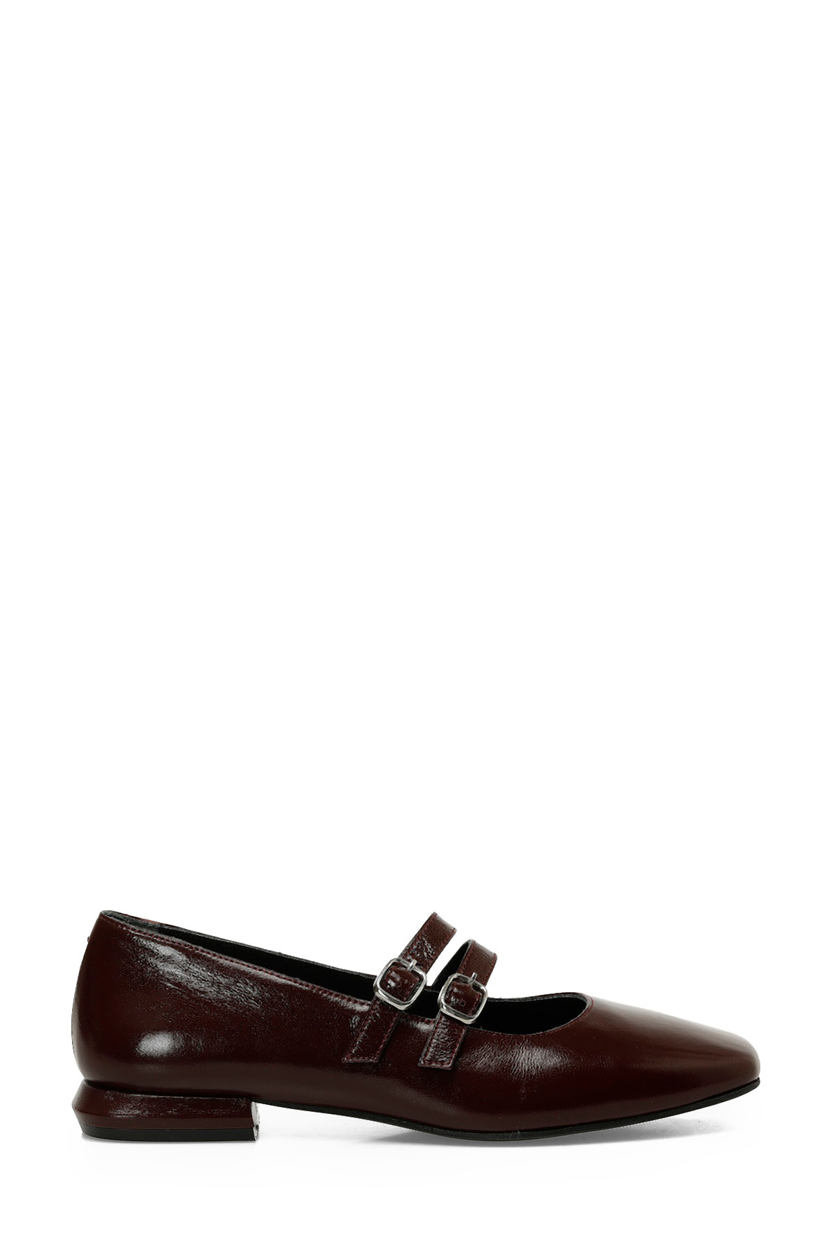 TAN 5PR Women's Claret Red Flat Shoes