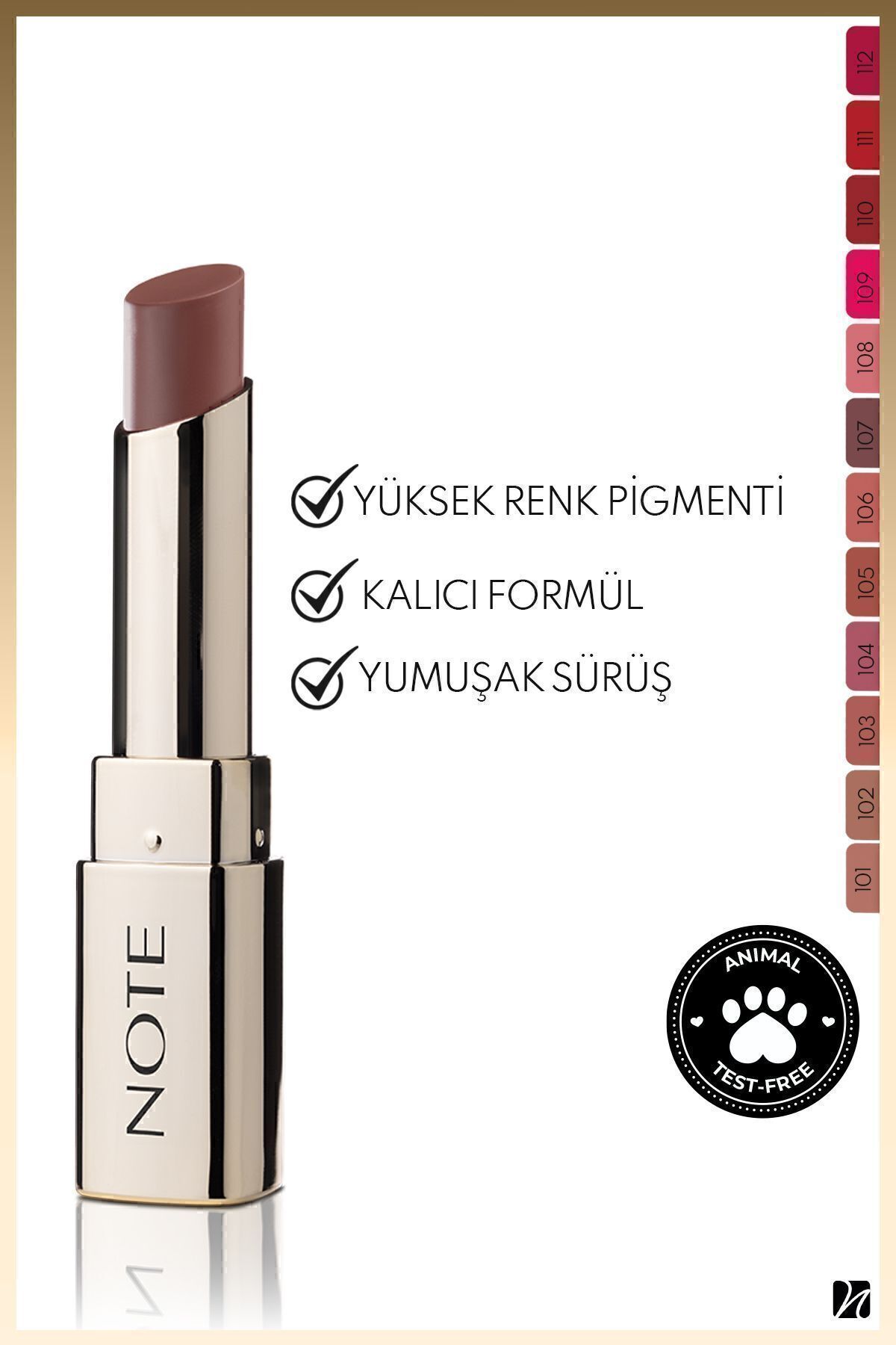 Iconic Matte Lipstick Kalıcı Mat Ruj 107 Idol - Kahverengi — قهوه‌ای LST ICONIC MATTE — تصویر 4 از 9