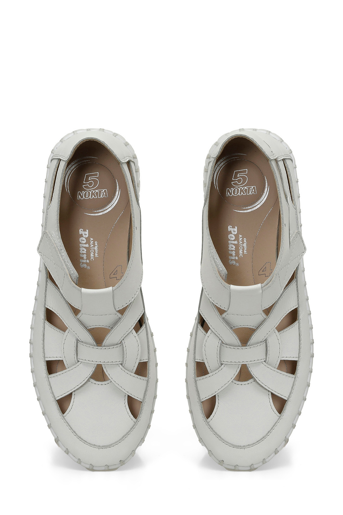 Polaris  105425.Z5FX Beyaz Kadın Düz Ayakkabı - Görsel 4