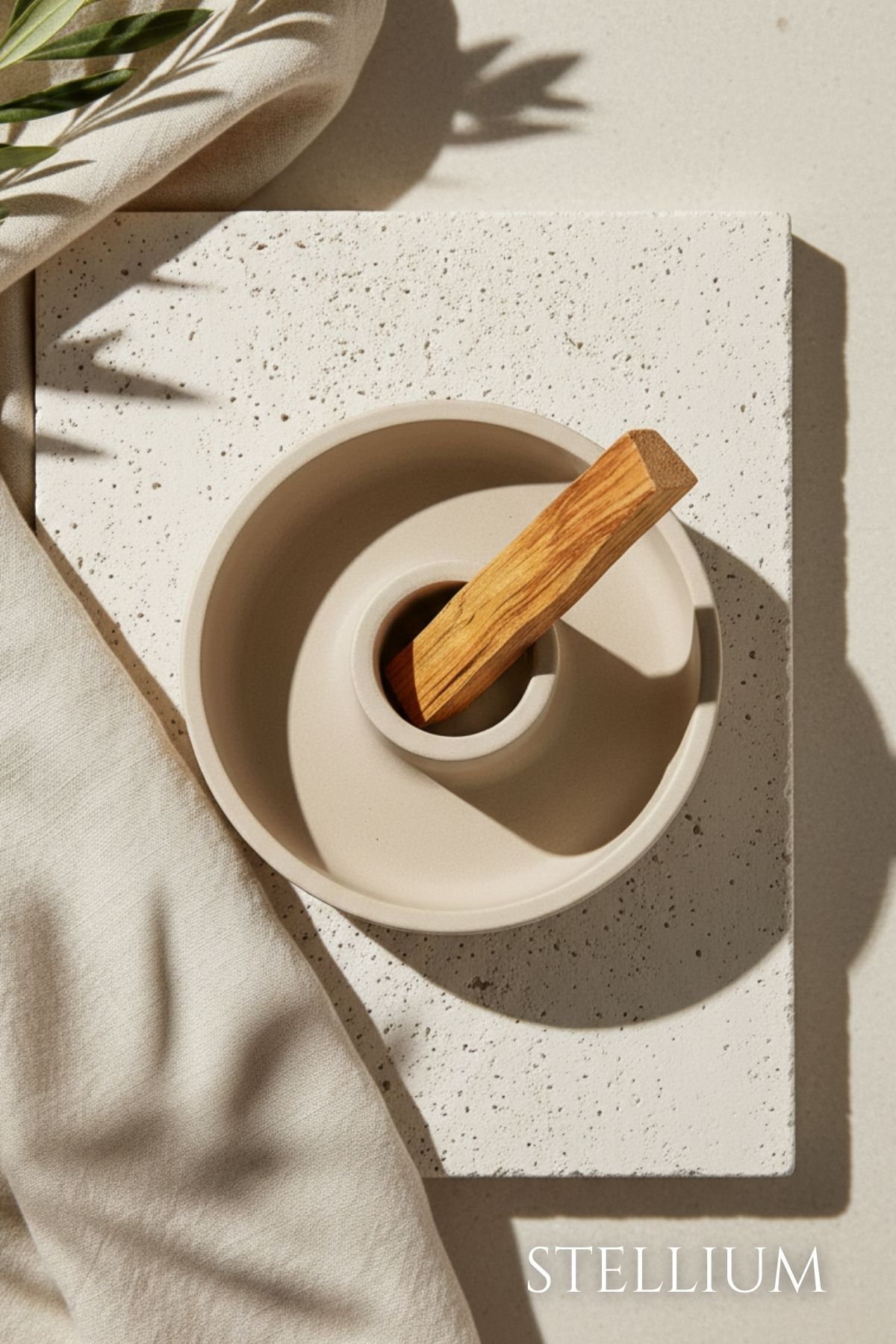 Palo Santo Concrete Incense Holder
