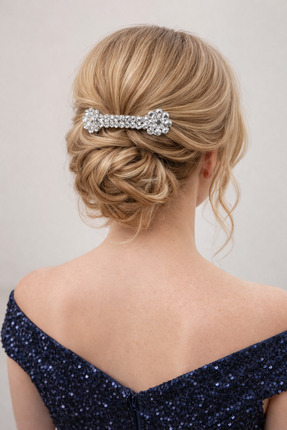 Zen Events MELS ART-Taşlı toka, el yapımı, düğün, nikah, nişan,