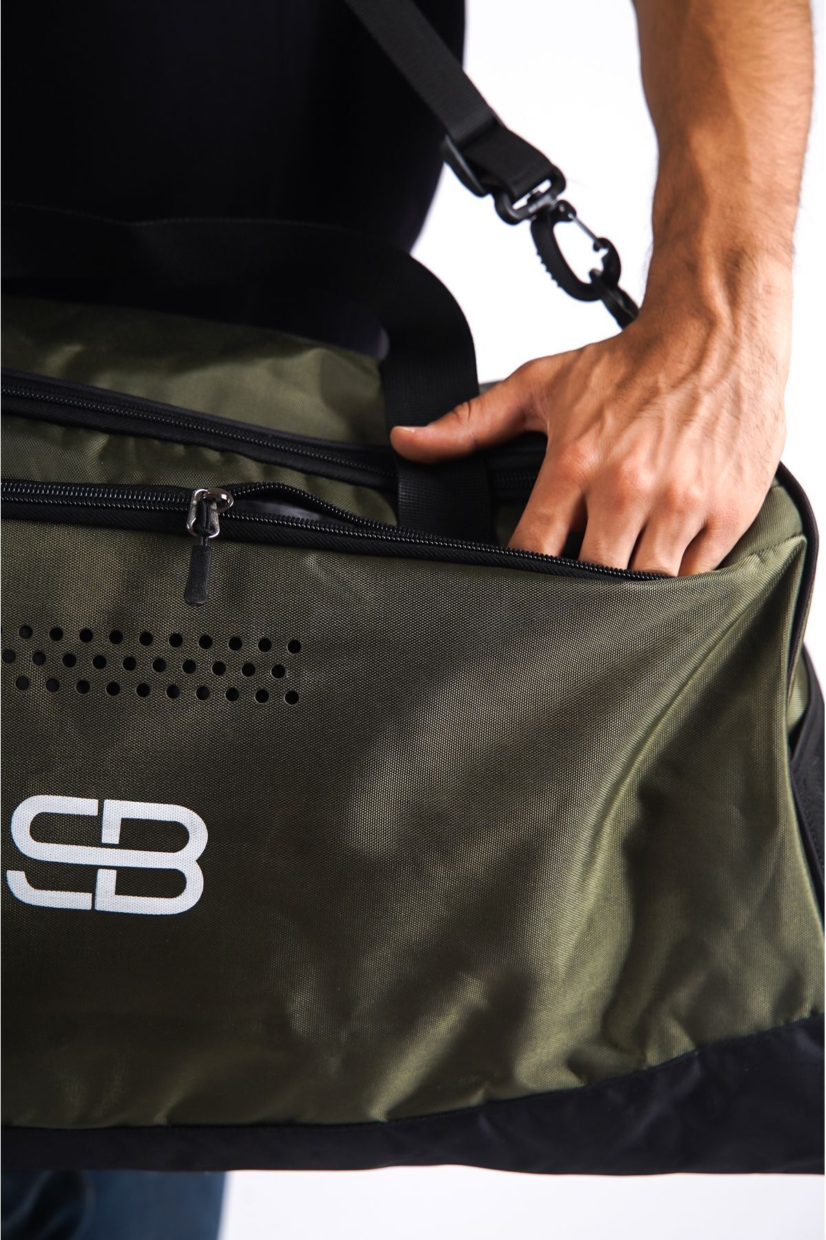 Solo Bag Haki Hava Alan Ayakkabı Bölmeli Spor Çantası 00300 görsel 5