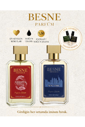 besneparfum Besne Parfüm Afro dizyak Effect & New York Erkek Parfüm Seti (Ext...