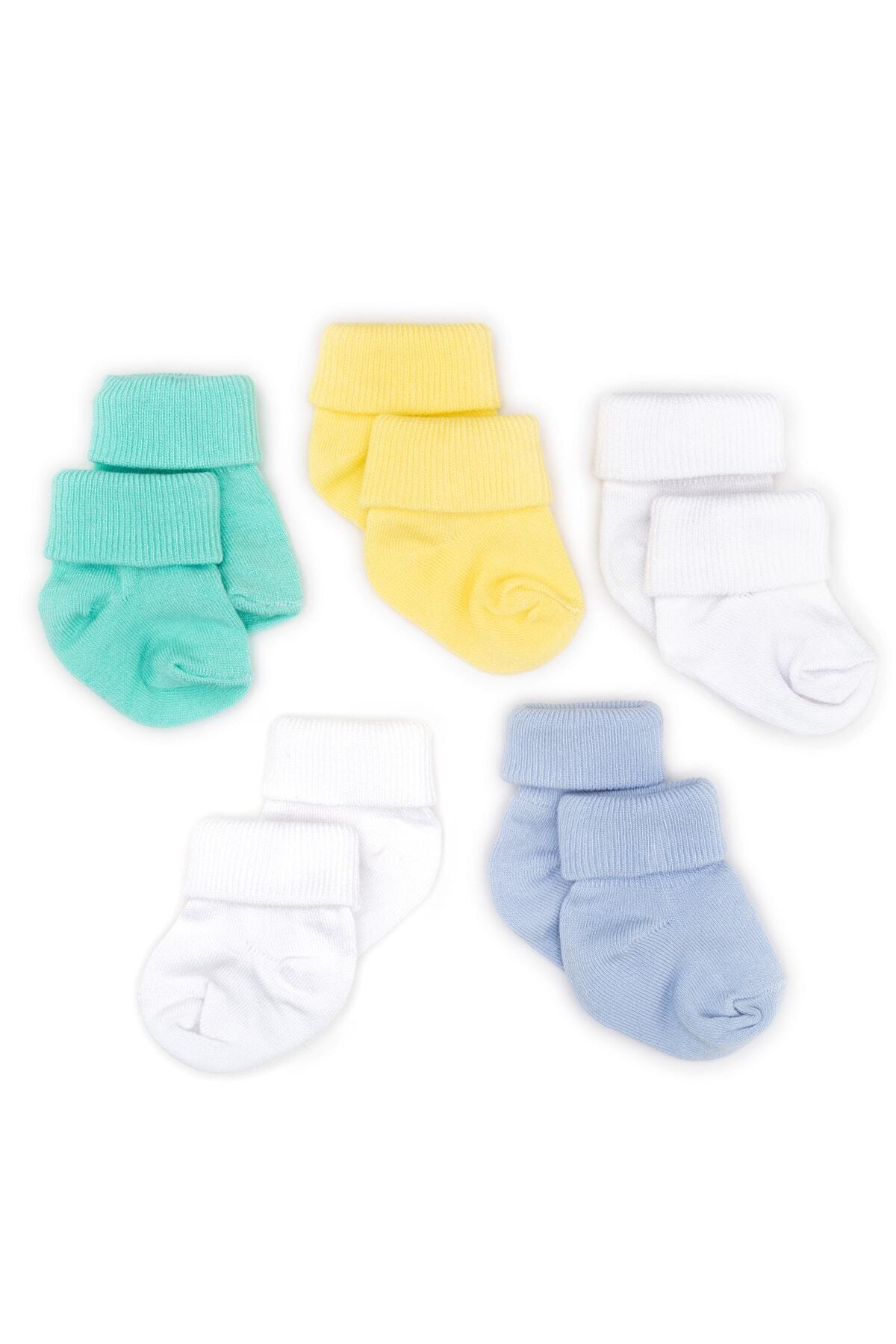 Novibaby 5'li Bambu Yenidoğan Bebek Çorap I Summer Boy I Kız Erkek Bebek Çorabı fotoğrafı 5 (önizleme)