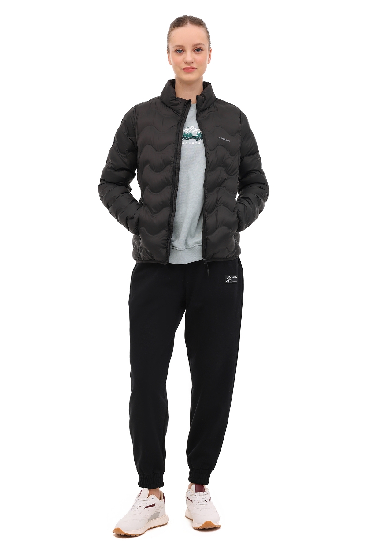 Lumberjack  WL 1STAR 5PR Siyah Kadın İnce Mont - Görsel 3