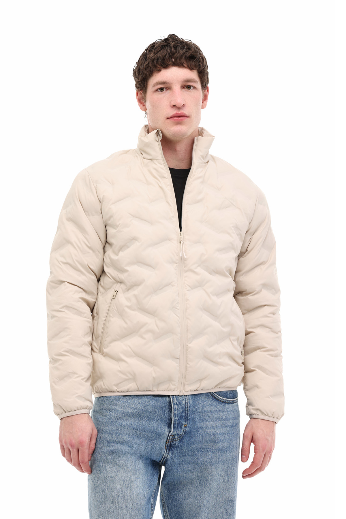 کاپشن مردانه JCOWIN یقه لحافی JAC Stone Color جک اند جونز کاپشن Jack & Jones