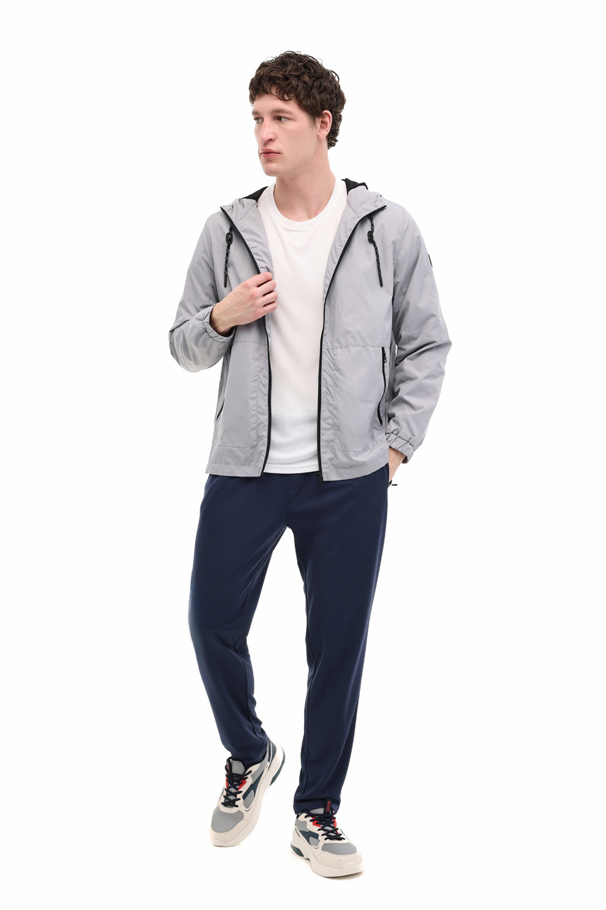 Kinetix ML INDIGO 8PRF115 6FX GRI Erkek Yağmurluk görsel 3