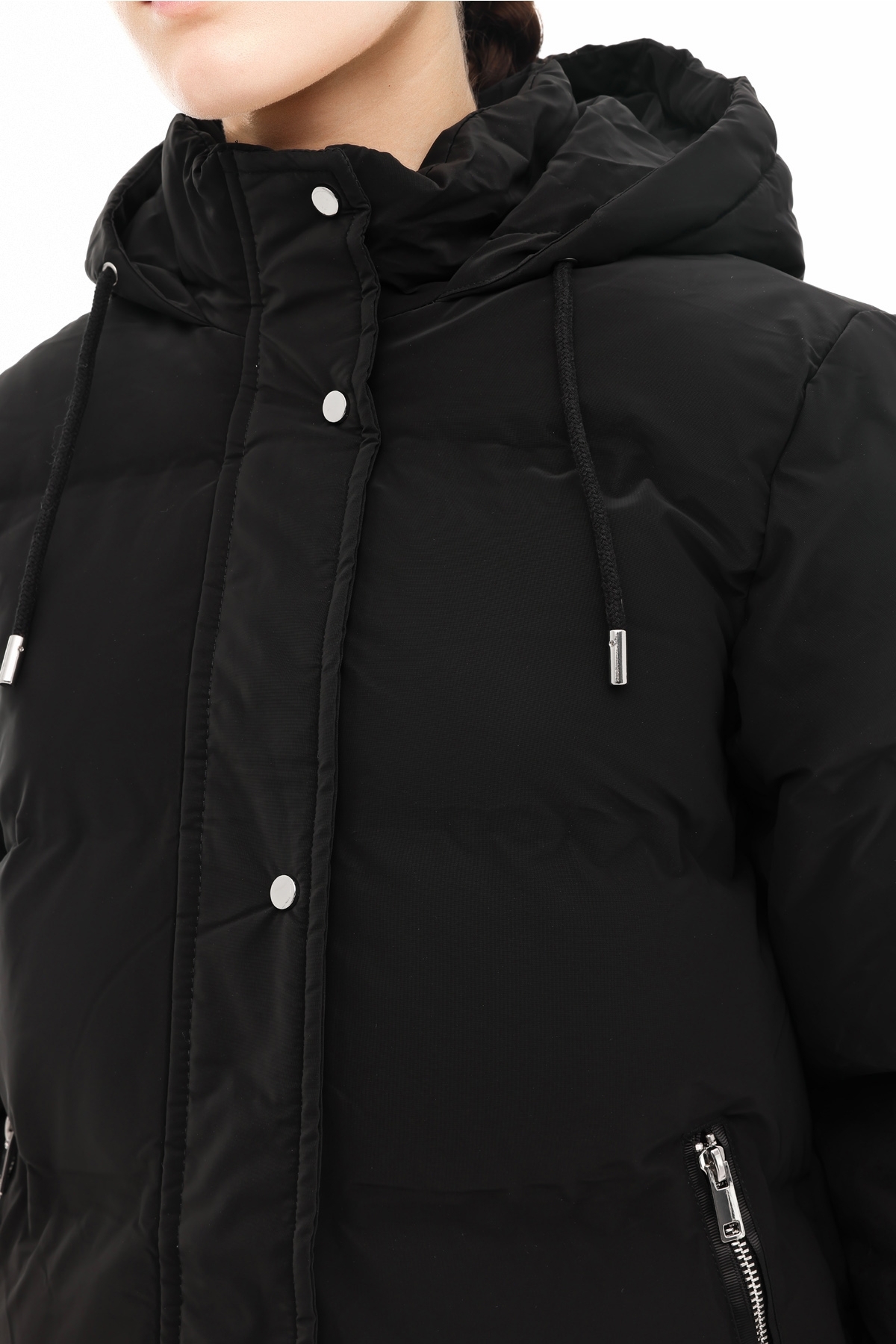 Lumberjack  WL 3CROWN 5PR Siyah Kadın Uzun Kaban - Görsel 4