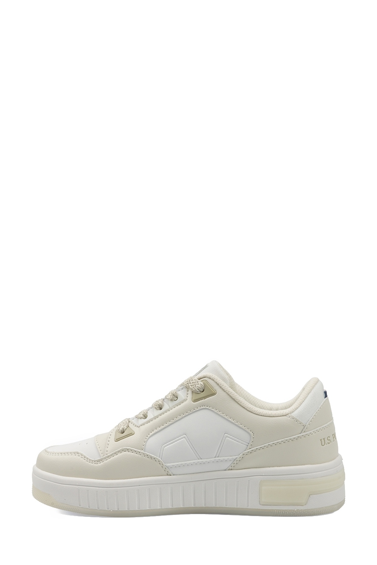 U.S. Polo Assn. CYPHER 6FX Bej Kadın Sneaker görsel 3