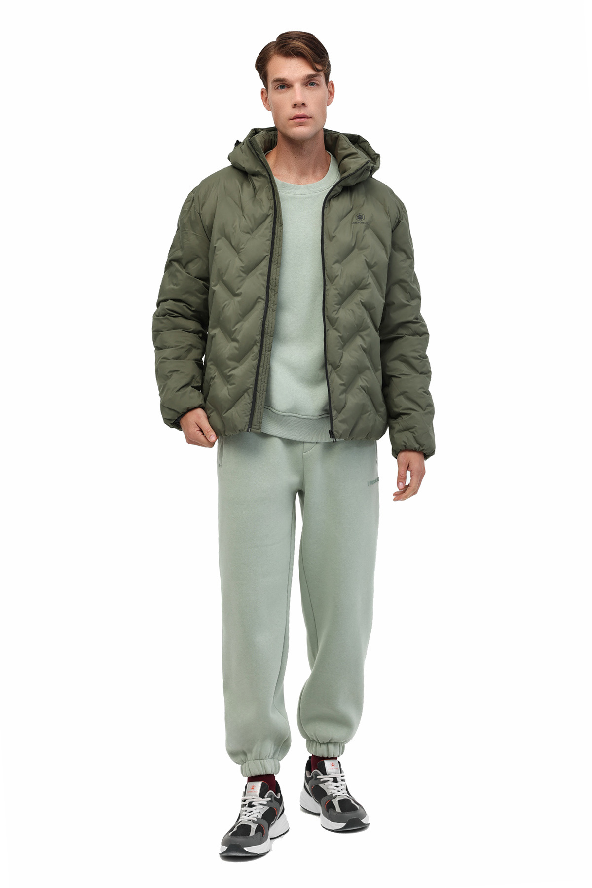 ML HENRY COAT 25N17 5PR Haki Erkek Kısa Kaban — خاکی — تصویر 3 از 5