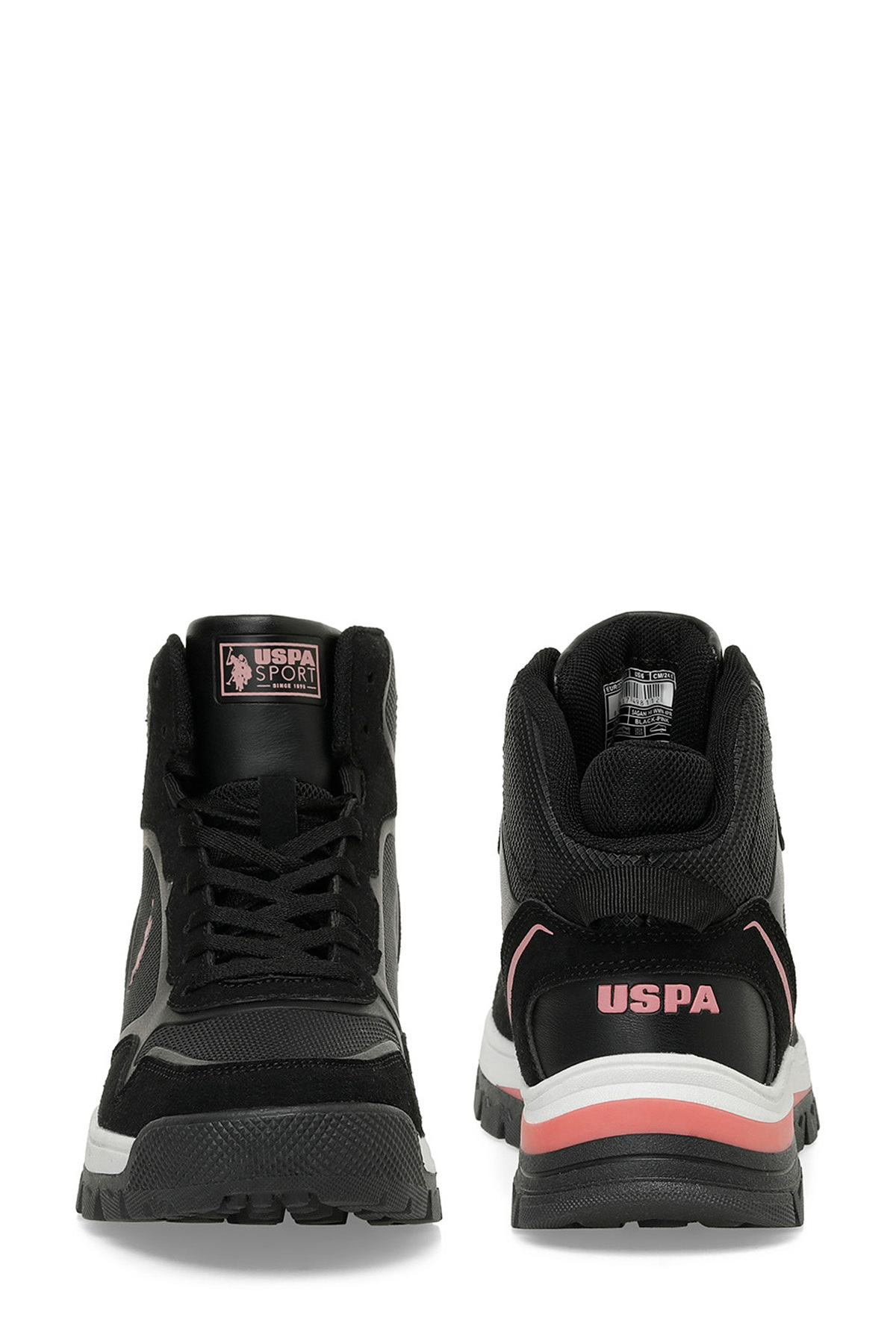 U.S. Polo Assn. SAGAN HI WMN 4PR Siyah Kadın Outdoor Bot görsel 5