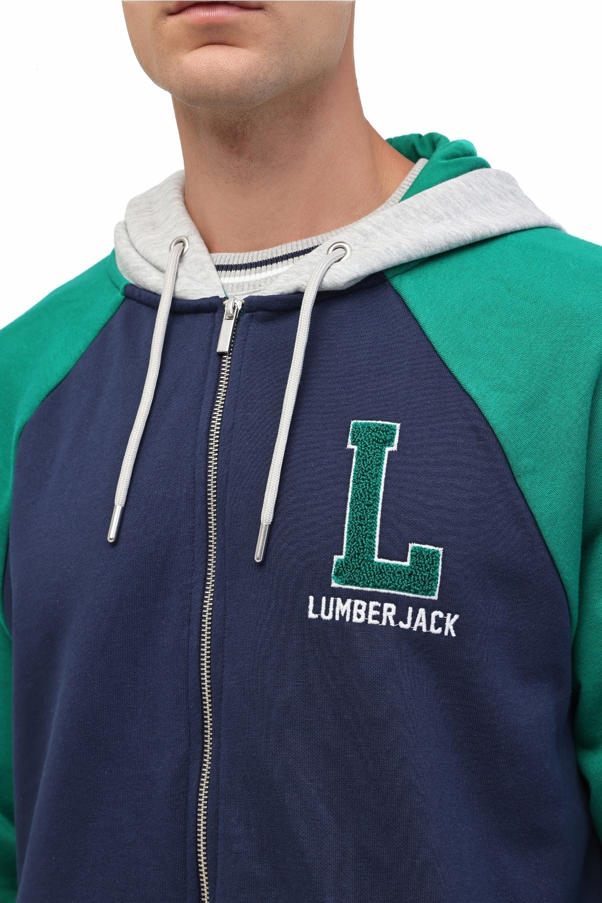 lumberjack ML GLEEN 17BLO-01 5PR Lacivert Erkek Eşofman Üstü görsel 4