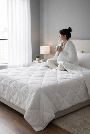 KADINCA Micro Silikon Yorgan Çift Kişilik 195x215 cm Antialerjik Terletmeyen ...