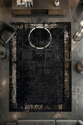 Home Dream Lykia Antrasit Gold Modern Halı Lyk003